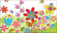 Lovely fleurs colores Vector
