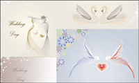 Template vecteur de mariage de matriel