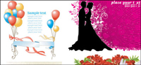 Vecteur thme mariage de matriel