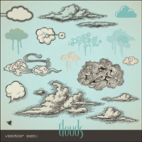 vecteur GangBiHua nuage type de matriau