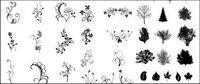 Noir et blanc laisse Vector