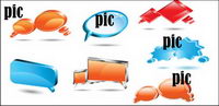 Refinado icono tridimensional vector material