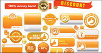 label Vector produits commerciaux
