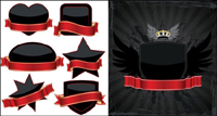 Black label simple Vector