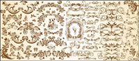 Trs ensemble utile de tissu  motif vecteur europen