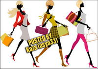 Matire de mode vecteur femmes