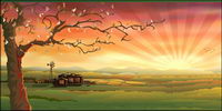 Vector escenario rural