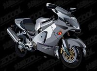 Vecteur de moto raliste