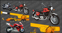 Motocicletas y Vector de gras