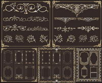 Rtro matriau du cadre des lments vectoriels