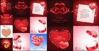 Belle vecteur thme en forme de coeur