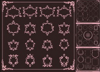 Europenne classique bordure en dentelle Vector