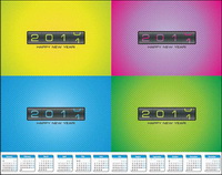 Faites dfiler le calendrier cartes vectorielles