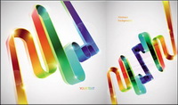 Colorful vecteur rubans
