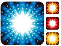 Colorful diagramme de rayonnement vecteur