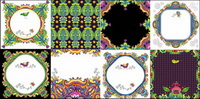 Couleur motif dcoratif - Vector