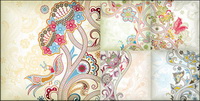 Vecteur particulier motif de papillon