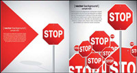 Signos hermosa carretera - vector de material