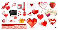 Valentine Heart Day vecteur lment matriel