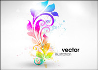 Symphony Mode Muster Vektor Material -2