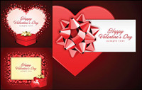 Romantique Saint-Valentin vecteur de cartes matrielles