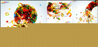 La tendance des graphismes colors - Vecteur