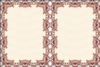 Classique frontire motif de scurit 01 - Vecteur