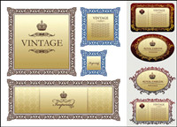 Europea patrn clsico frontera vector material