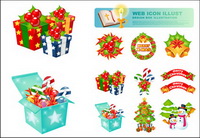 Vector icônes de Noël