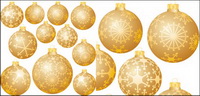 Dcorations de Noël boule de neige Vector