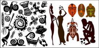Futbolista Africano del material vector patrn