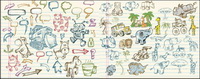Cute motif graffiti 02 - Vector