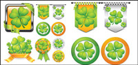 Thme de la texture Clover matriel vecteur