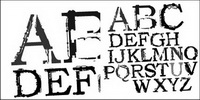 Lettres incompltes Vector Thme