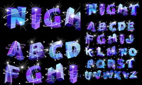 Trois dimensions flash alphabet vecteur