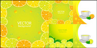 Delicioso jugo de naranja elementos - vector de material
