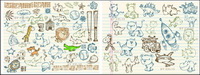 Cute matriel graffiti vecteur forme