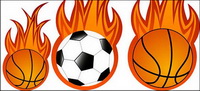 Le football et le basket-ball vecteur de flamme