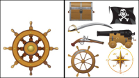 Pirate quipements et fournitures vecteur matriel