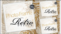 Design lgant de la zone de texte dcoratifs tendance matriels ombrage vecteur -3