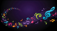 Thme de musique notes matriel vecteur -4