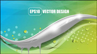 Hermoso fondo de colores 04 - vector de material