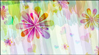 Romantique motif floral vector background -1