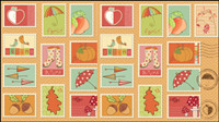 Illustrations de bande dessine de timbres 04 - vecteur
