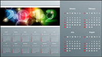 Calendrier 2012 03 - vecteur