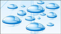 Couleur claire comme le cristal gouttes (EPS)