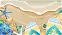 Dibujos exquisitos de fondo marino 01 - vector