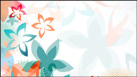 Colorful motif de fond de fleur 01 - vecteur