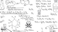 Matriel chimique symbole de formule - vecteur