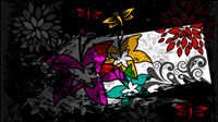 Couleur abstraite papillon modle 01 - vecteur